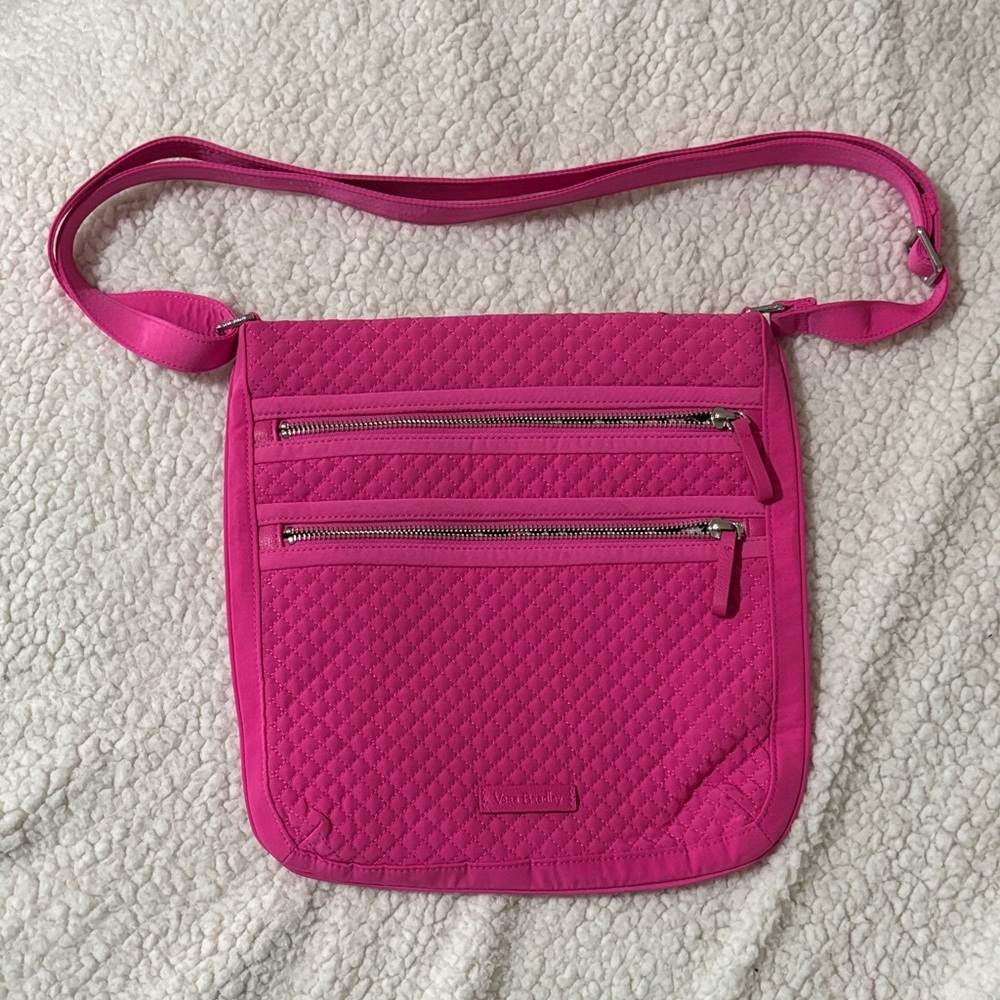 Vera Bradley Fuchsia Quilted Crossbody Bag